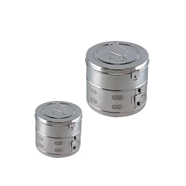 Casoleta sterilizare cu capac inox 100×100