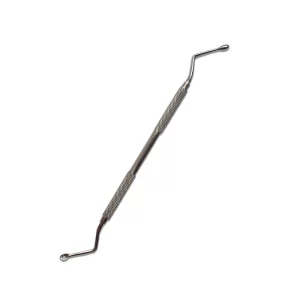 Chiureta curba din inox cu 2 capete