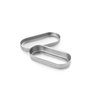 Cutie inox 8 cm pentru ace si freze