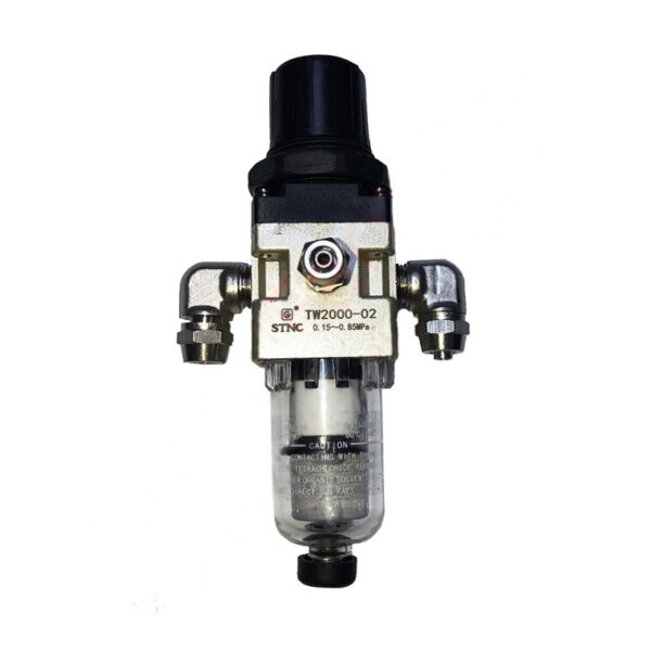 Regulator aer cu pahar decantor, filtru si racorduri