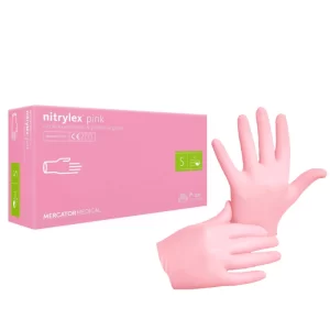Manusi nitrilex pink