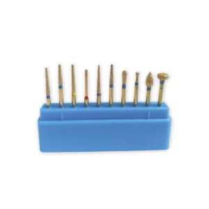 Freze diamantate aurii kit 10 bucati