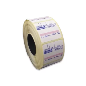 Etichete dublu adezive in rola 29x28mm pentru sterilizarea cu abur