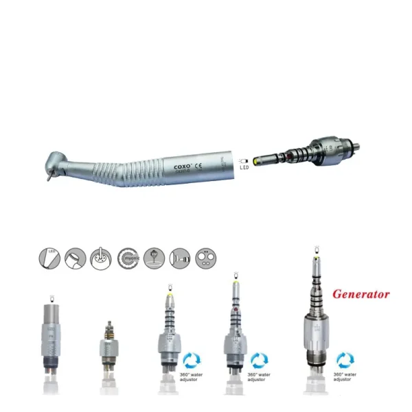 Turbina Dentara cu Fibra Optica + Cupla Rapida H16-TPQ COXO
