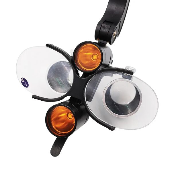 Lupa chirurgicala binoculara cu lumina tip capelina - imagine 4
