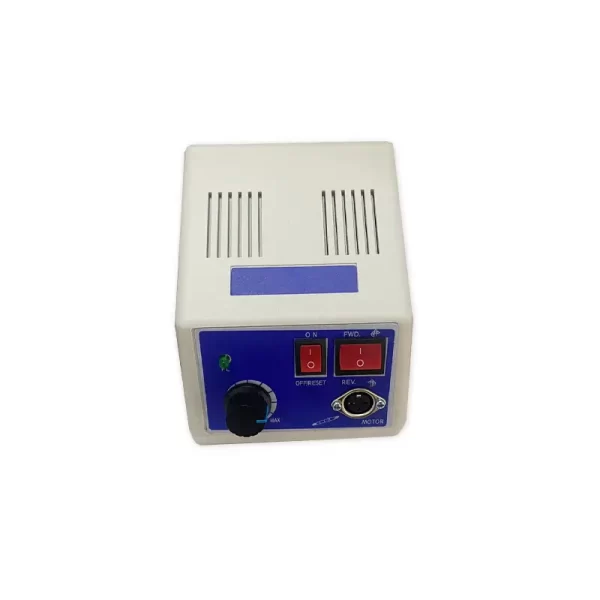 Micromotor electric laborator BR-702E cu unitate + CADOU Piesa dreapta BR-414 raport 1:1, racire externa - imagine 4