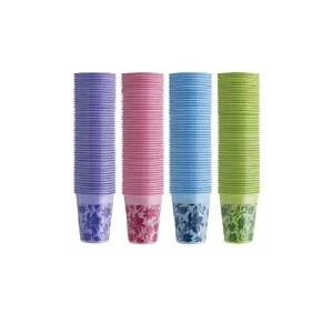 Pahar plastic floral Euronda