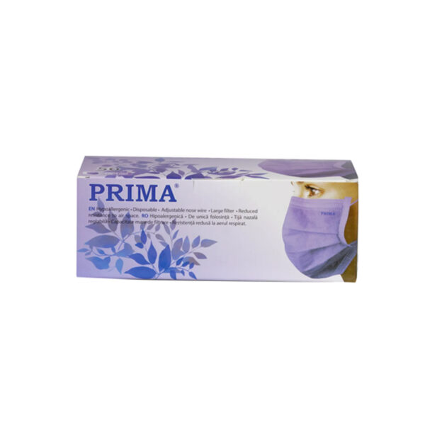 Masca chirurgicala 3 straturi Prima 50 bucati/cutie - imagine 2